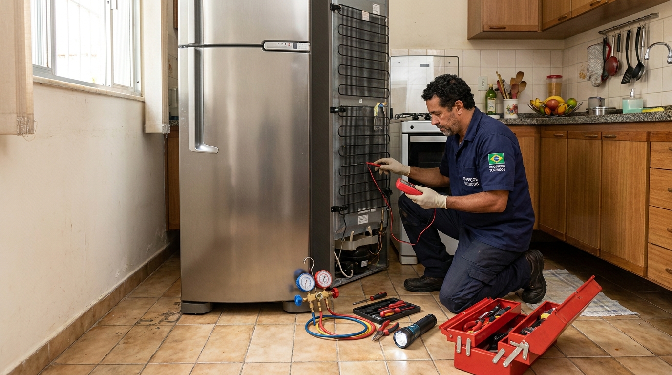 Técnico de geladeira perto de mim no Jardim Leonor, Londrina‑PR